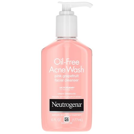 Neutrogena Oil-Free Pink Grapefruit Acne Facial Cleanser Pink Grapefruit