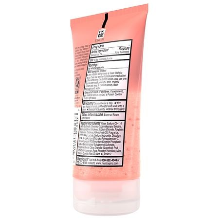 Neutrogena Oil-Free Acne Wash Scrub Grapefruit Walgreens