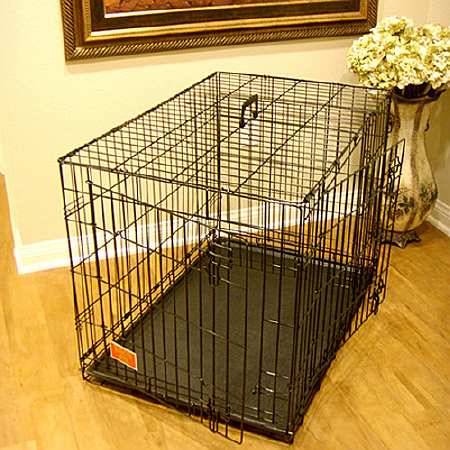 Majestic Pet Products Double Door Folding Dog Crate Cage Small, 24 inch