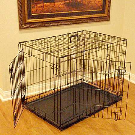 Majestic Pet Products Double Door Folding Dog Crate Cage Medium, 36 inch