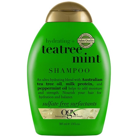 Defekt klud repræsentant OGX Hydrating + Tea Tree Mint Invigorating Scalp Shampoo | Walgreens