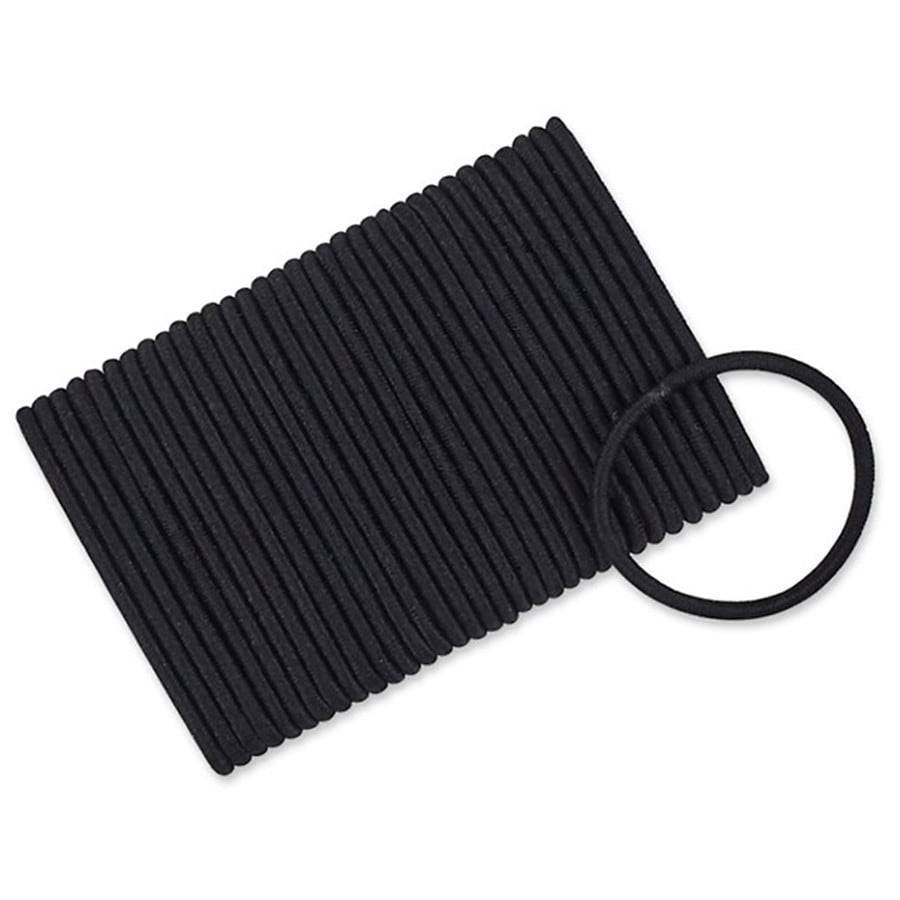 Scunci No Damage Gentle-Hold Elastic Hair Bands Small Black Black
