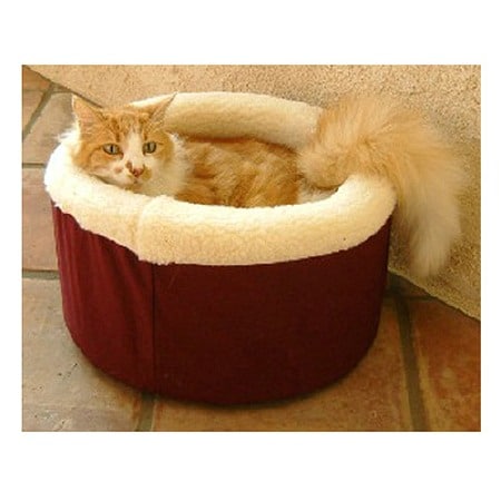 Majestic Pet Products Cat Cuddler Pet Bed 20 inch Burgundy