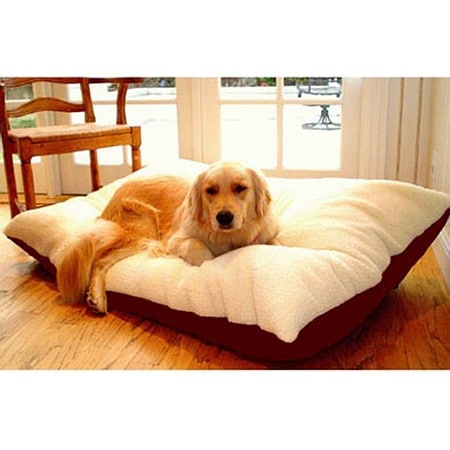 Majestic Pet Products Rectangle Pet Bed 30x40 inch Burgundy