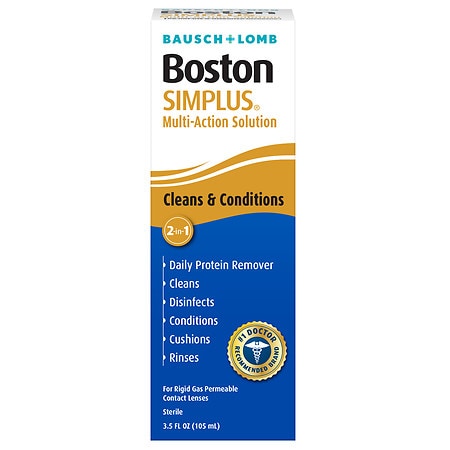 Boston Simplus Multi-Action Solution for Rigid Gas Permeable Contact Lenses