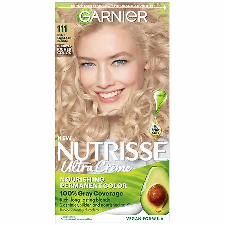 Garnier Nutrisse Nourishing Hair Color Creme, 111 Extra-Light Ash Chocolate) | Walgreens