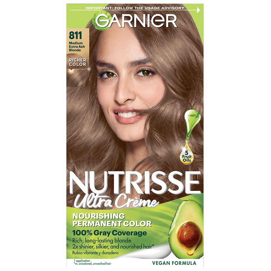 Garnier Nutrisse Nourishing Color Creme, 80 Medium Natural Blonde