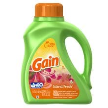 Gain HEC with FreshLock Island Fresh Liquid Laundry Detergent, 32 Loads