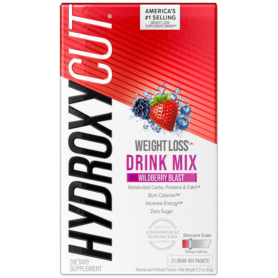Hydroxycut Weight Loss Drink Mix, Sugar Free Wildberry Blast Wildberry