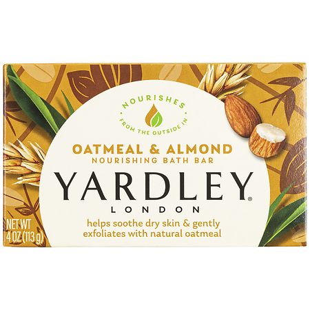 Yardley of London Moisturizing Bath Bar Oatmeal & Almond