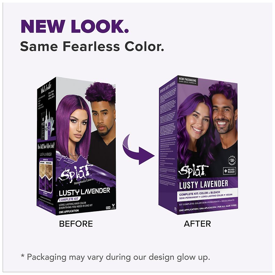 Splat Semi-Permanent Hair Color, Lusty Lavender | Walgreens