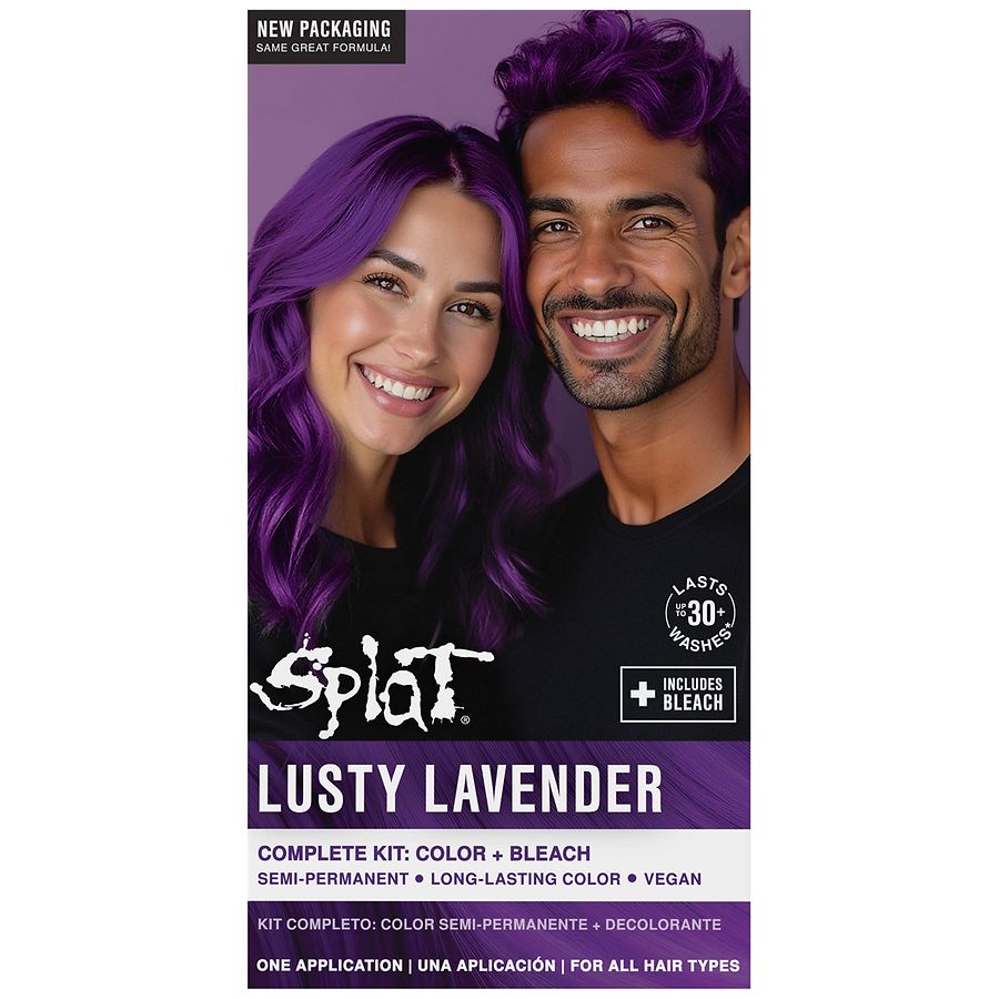 Splat Semi-Permanent Hair Color, Lusty Lavender | Walgreens