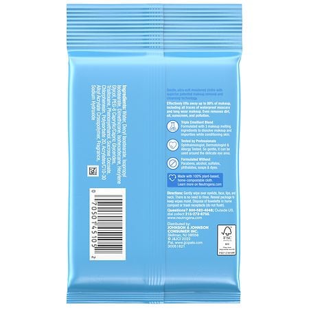 Neutrogena Makeup Remover Cleansing Towelettes Travel Pack