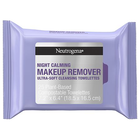 Neutrogena Night Calming Facial Cleansing Wipes, Hypoallergenic