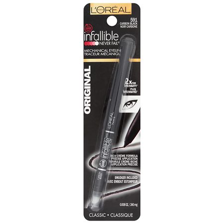 L'Oreal Paris Infallible 16HR Never-Fail Eyeliner, 591 Carbon Black | CVS