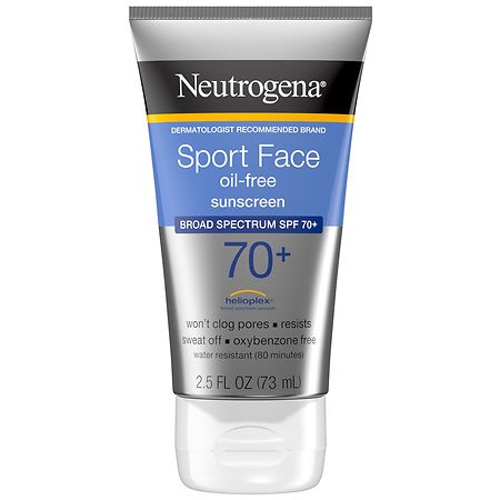 Neutrogena Sport Face Oil-Free Lotion Sunscreen, SPF 70+