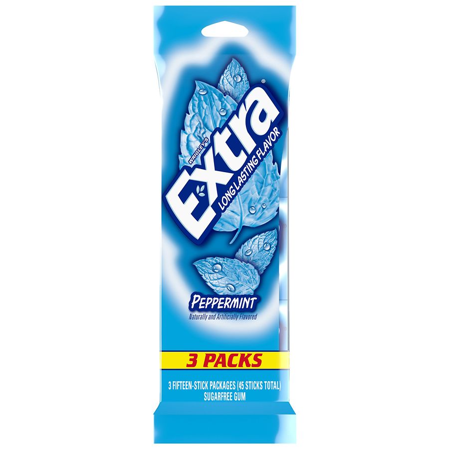 Extra Sugarfree Gum Peppermint, image size:900x900