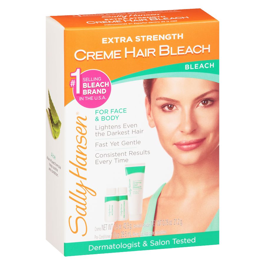 Sally hansen creme deals hair bleach instructions