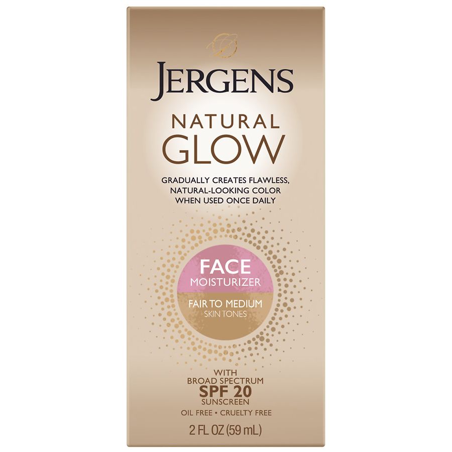Jergens Natural Glow Face Moisturizer SPF 20 Self Tanner Fair to Medium