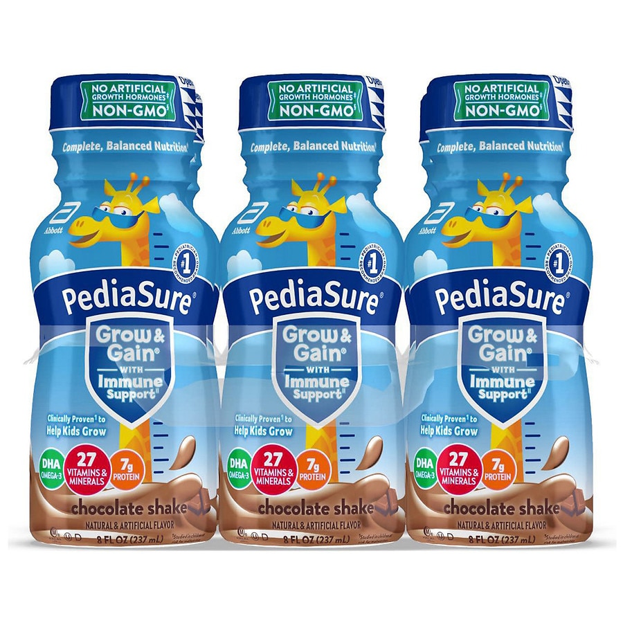 PediaSure Sidekicks High Protein Shake, Chocolate, 8 Ounce Bottle, 24 Count