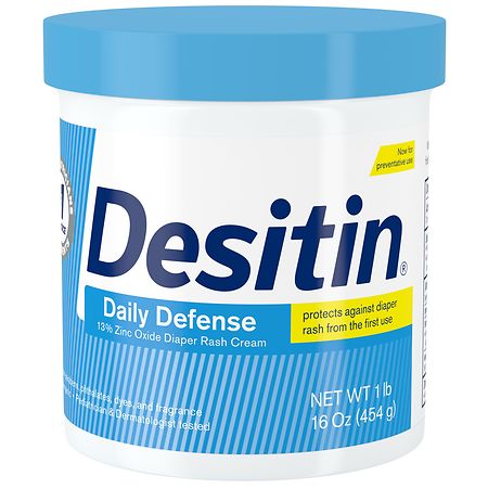 Desitin Daily Defense Baby Diaper Rash Cream Fragrance-Free