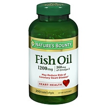 Nature's Bounty Fish Oil 1200 mg Rapid Release Liquid Softgels Twinpack