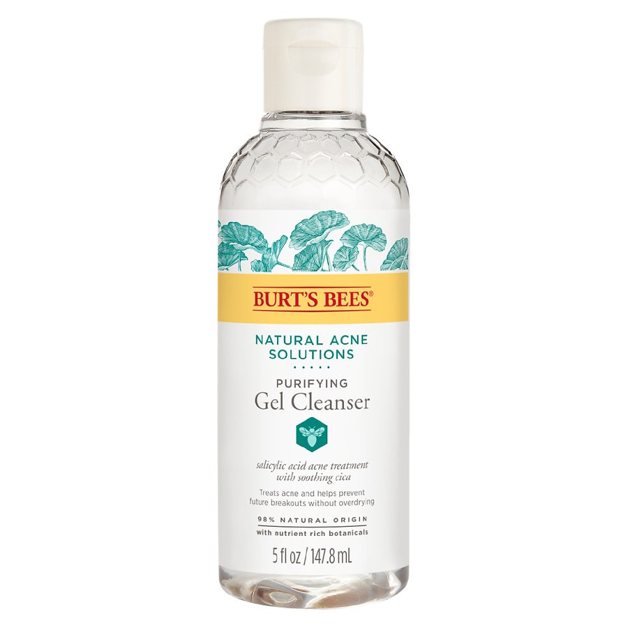 Burts Bees Natural Acne Solutions Purifying Gel Cleanser, Salicylic Acid and Cica Walgreens
