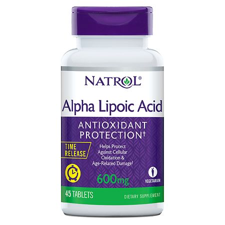 Natrol Alpha Lipoic Acid 600mg Time-Released Tablets