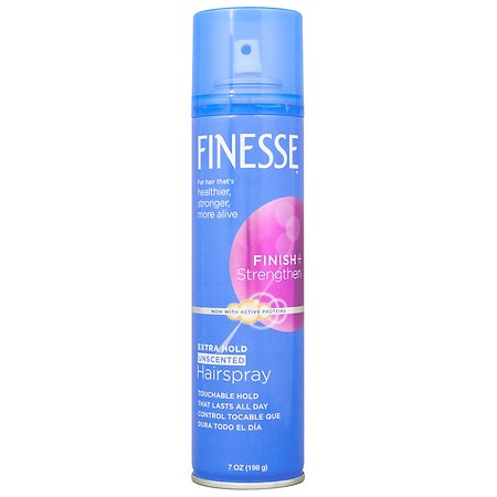 Finesse Finish + Strengthen Extra Hold Hairspray, Unscented