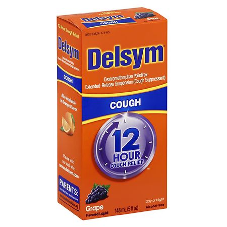 Delsym Adult Cough Suppressant Liquid 12 Hour Grape