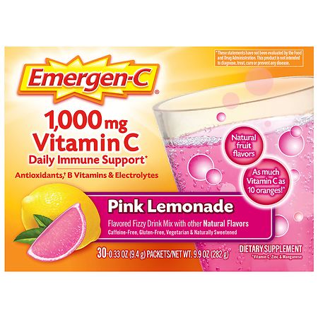 Emergen-C Daily Immune Support Drink with 1000 mg Vitamin C, Antioxidants, & B Vitamins