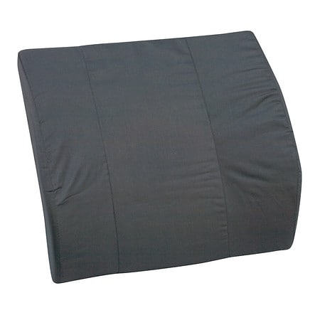 Mabis Bucket Seat Lumbar Cushion without Strap Black