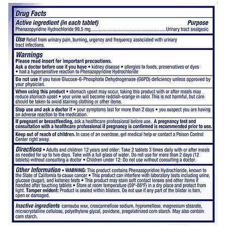 AZO Urinary Pain Relief Maximum Strength Tablets