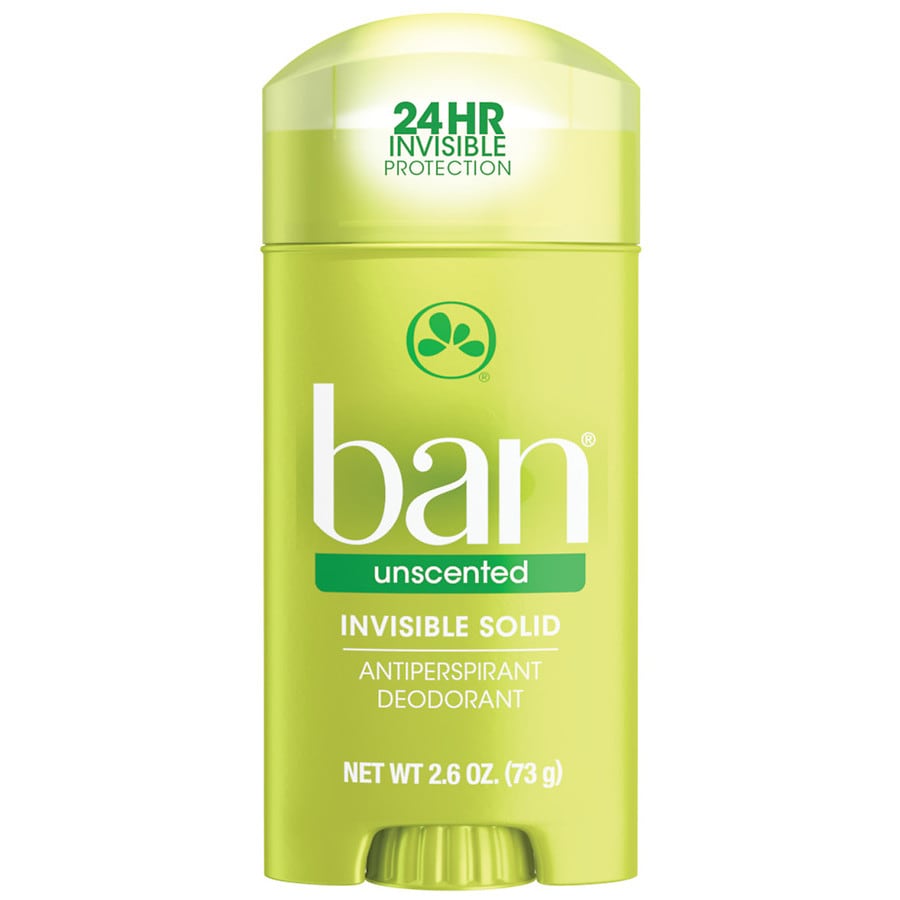 Ban 24hr Antiperspirant Deodorant Invisible Solid Unscented Unscented