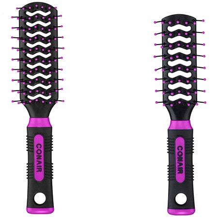Conair Professional Vent Hairbrush 2 pc Multi-Size Set (Colors Vary)