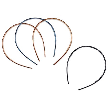 Scunci Effortless Beauty Thin Plastic Headbands Neutral Colors