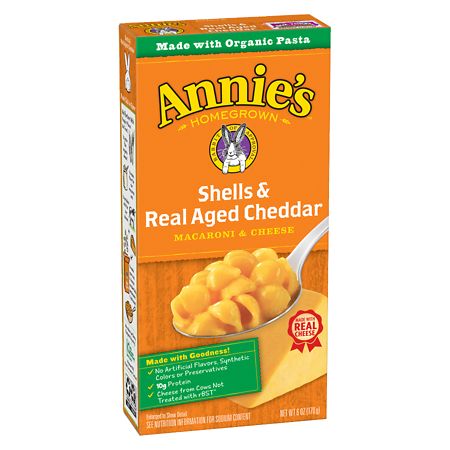 Annie's Totally Natural Shells & Aged Cheddar
