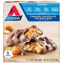 Atkins Advantage Snack Bars Caramel Chocolate Nut Roll | Walgreens