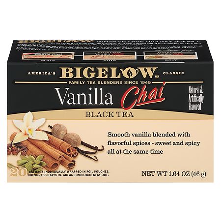 Bigelow Black Tea Vanilla Chai, 20 pk