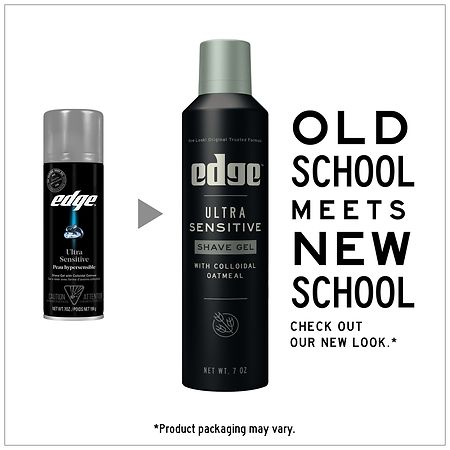 Edge Ultra Sensitive Men's Shave Gel Ultra Sensitive with Oat Meal