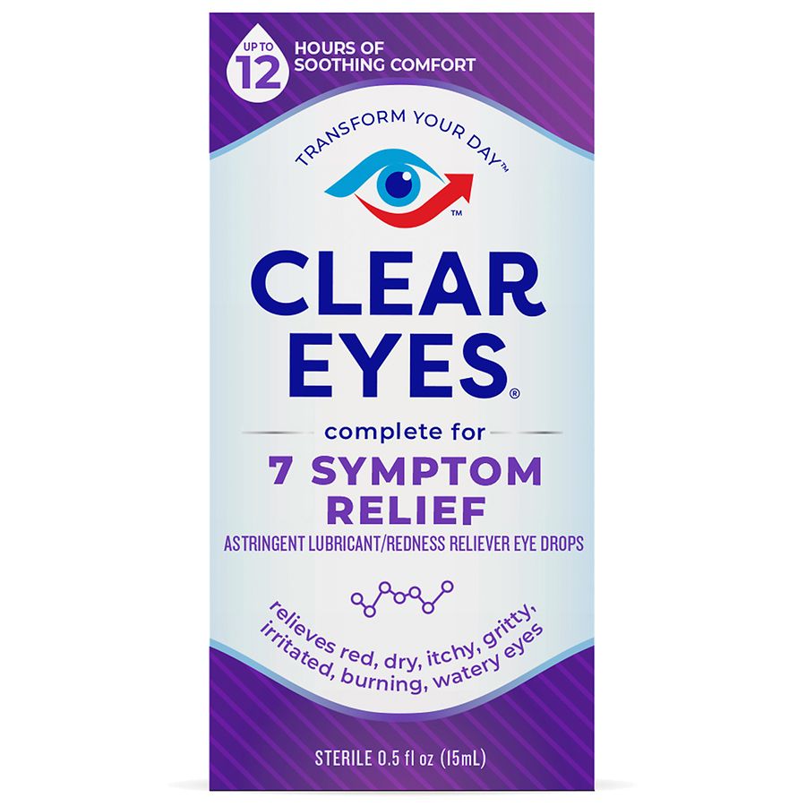 Clear Eyes Complete 7 Symptom Relief Eye Drops Walgreens image picture