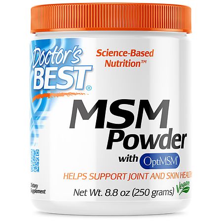 Doctor s Best MSM Powder with OptiMSM Non-GMO Vegan Gluten Free Soy Free 250 Grams