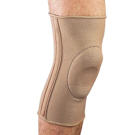 Maxar Elastic Knee Brace with Silicone Ring and Metal Stays Beige