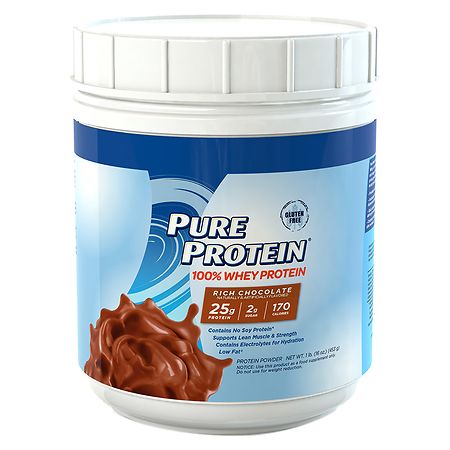 Pure Protein 100% Whey Protein Shake Powder Rich Chocolate