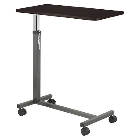 Drive Medical Non Tilt Top Overbed Table Silver Vein