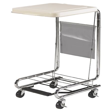 Drive Medical Hamper Stand with Poly Coated Steel Chrome