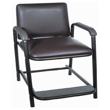 Drive Medical High Hip Chair with Padded Seat Brown Vein