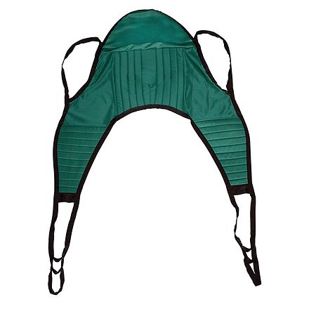 Drive Medical Padded U Sling with Head Support XL Green