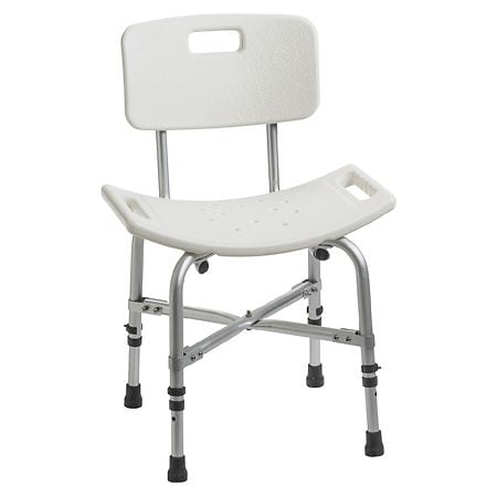 Drive Medical Bariatric Heavy Duty Bath Bench with Backrest White
