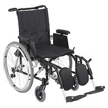 Drive Medical Cougar Ultra Lightweight Rehab Wheelchair, Elevating Leg  Rests 18 Seat Black